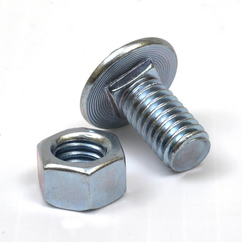 Round Head Low Shoulder Carriage Bolts And Nuts