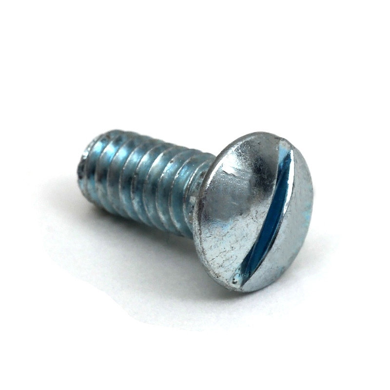1/4 Inch x 20 x 5/8 Inch Slotted Rib Neck Track Bolts ZP